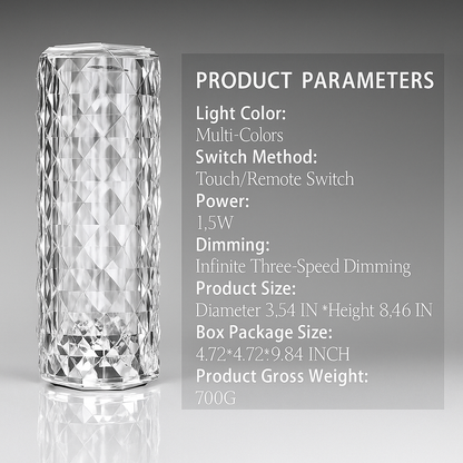 Color Changing Touch Lamp-Touch Control Bedside Lamp with USB Port