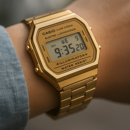 Casio Vintage Digital Gold Unisex Watch